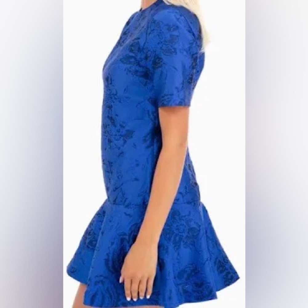 Alice & Olivia Color Palace Blue Ruffle Hem N.W.T.Dress Size 2 Retails‎ $ 295.00 - Picture 7 of 13